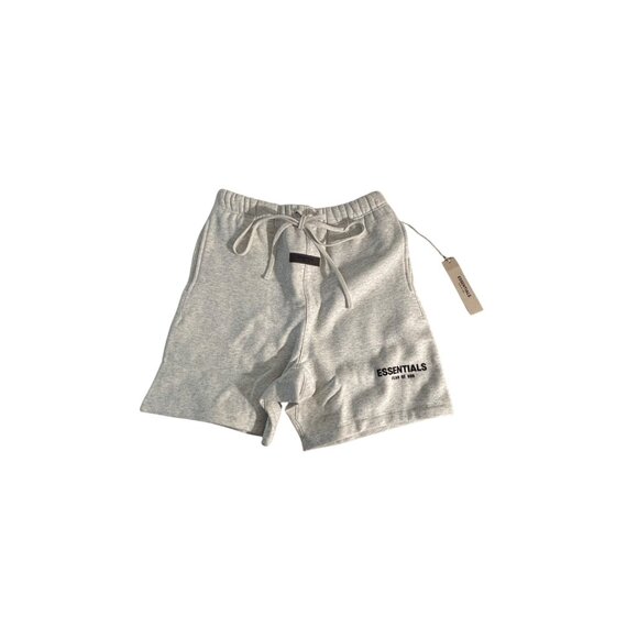 Fear Of God Essentials Mens Grey Sweat Shorts Small Cotton Blend - Picture 1 of 10